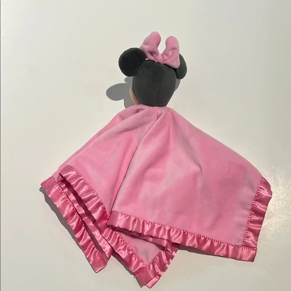 Disney Baby Minnie Mouse Pink Lovey Security Blanket 15”